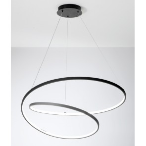 LIEVE Κρεμαστό Φωτιστικό LED-LIEVE-S80-NER Fan Europe μαύρο Ø80cm