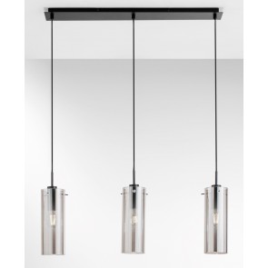 MAGIC κρεμαστό φωτιστικό Fan Europe I-MAGIC-SQ3-NER μαύρο τρίφωτο ράγα