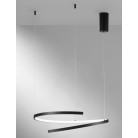 MOMA Κρεμαστό Φωτιστικό LED-MOMA-S60-NER Fan Europe μαύρο Ø60cm