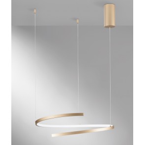 MOMA Κρεμαστό Φωτιστικό LED-MOMA-S60-ORO Fan Europe χρυσό Ø60cm