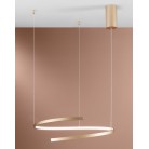 MOMA Κρεμαστό Φωτιστικό LED-MOMA-S60-ORO Fan Europe χρυσό Ø60cm