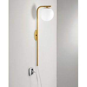 ODISSEO Φωτιστικό τοίχου απλίκα I-ODISSEO-AP1-ORO Fan Europe - χρυσό