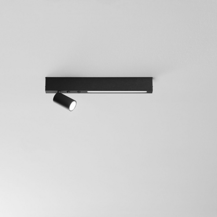 ORIENTED Απλίκα τοίχου Fan Europe LED-ORIENTED-AP-NER μαύρο L 50 cm