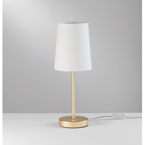 SALLY επιτραπέζιο φωτιστικό πορτατίφ  I-SALLY-L-ORO Fan Europe χρυσό - λευκό καπέλο