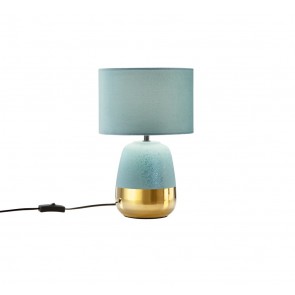 SIOUX Επιτραπέζιο φωτιστικό κεραμικό με υφασμάτινο καπέλο I-SIOUX-L-BO 8031414919208  FAN EUROPE  πράσινο Ø22cm