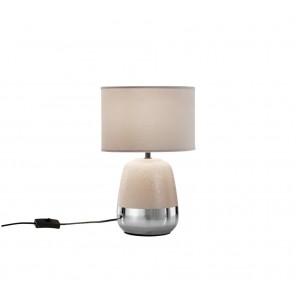 SIOUX Επιτραπέζιο φωτιστικό κεραμικό με υφασμάτινο καπέλο I-SIOUX-L-MC 8031414919215  FAN EUROPE  Ø22cm