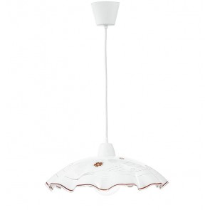 I-VICTORIA-S42 SOSPENSIONI Κρεμαστό φωτιστικό FAN EUROPE -  γυαλί με λουλουδάκια Ø 42 cm