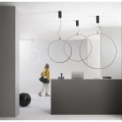 TOORX Κρεμαστό φωτιστικό Fan Europe LED-TOORX-S100-NER  μαύρο 3000 4000 6500K / Ø 100 cm