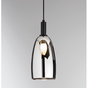 WEIZEN κρεμαστό φωτιστικό Fan Europe I-WEIZEN-S1 γυάλινο καπέλο χρωμέ