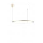 SOEL Κρεμαστό φωτιστικό LED ONDALUCE SO.SOEL/100-ORO χρυσό μέταλλο Ø100cm 47W 3000K SOEL Κρεμαστό φωτιστικό LED ONDALUCE SO.SOEL/100-ORO χρυσό μέταλλο Ø100cm 47W 3000K
