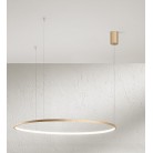 SOEL Κρεμαστό φωτιστικό LED ONDALUCE SO.SOEL/100-ORO χρυσό μέταλλο Ø100cm 47W 3000K SOEL Κρεμαστό φωτιστικό LED ONDALUCE SO.SOEL/100-ORO χρυσό μέταλλο Ø100cm 47W 3000K