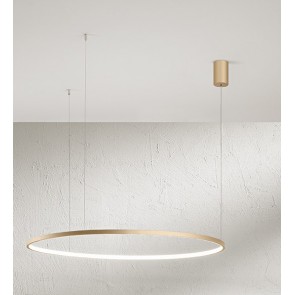 SOEL Κρεμαστό φωτιστικό LED ONDALUCE SO.SOEL/100-ORO χρυσό μέταλλο Ø100cm 47W 3000K