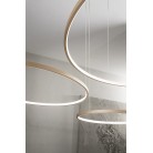 SOEL Κρεμαστό φωτιστικό LED ONDALUCE SO.SOEL/3-ORO τριπλό χρυσό μέταλλο Ø60cm Ø80cm Ø100cm 103W