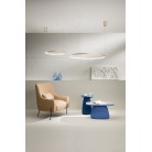 SOEL Κρεμαστό φωτιστικό LED ONDALUCE SO.SOEL/60-ORO χρυσό μέταλλο Ø60cm 28W 3000K