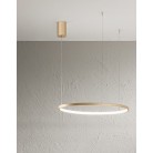 SOEL Κρεμαστό φωτιστικό LED ONDALUCE SO.SOEL/60-ORO χρυσό μέταλλο Ø60cm 28W 3000K