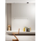 GENIUS Κρεμαστό LED ONDALUCE SO.GENIUS/120-NERO μαύρο μέταλλο 1030lm L120cm