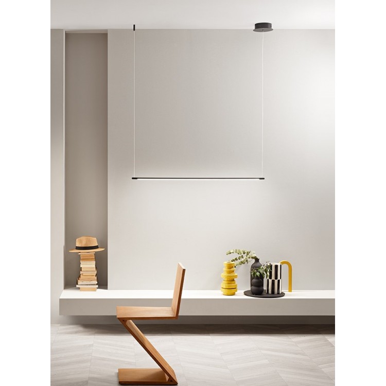 GENIUS Κρεμαστό LED ONDALUCE SO.GENIUS/120-NERO μαύρο μέταλλο 1030lm L120cm