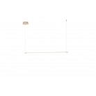 GENIUS Κρεμαστό LED ONDALUCE SO.GENIUS/120-ORO χρυσό μέταλλο 1030lm L120cm GENIUS Κρεμαστό LED ONDALUCE SO.GENIUS/120-ORO χρυσό μέταλλο 1030lm L120cm