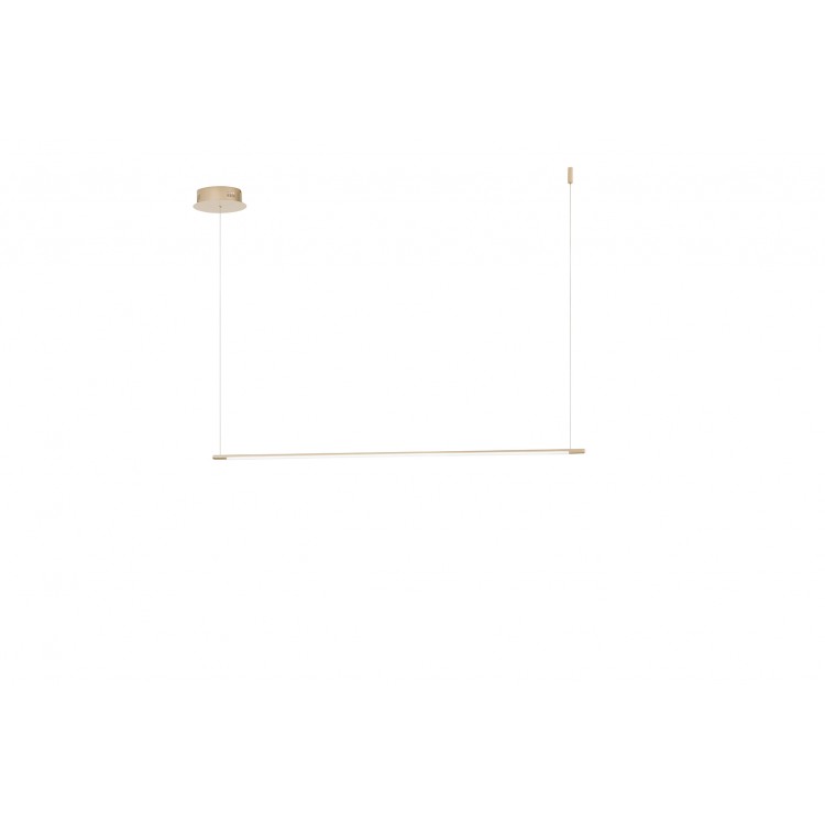 GENIUS Κρεμαστό LED ONDALUCE SO.GENIUS/120-ORO χρυσό μέταλλο 1030lm L120cm GENIUS Κρεμαστό LED ONDALUCE SO.GENIUS/120-ORO χρυσό μέταλλο 1030lm L120cm