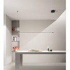 GENIUS Κρεμαστό LED ONDALUCE SO.GENIUS/160-NERO μαύρο μέταλλο 1380lm L160cm GENIUS Κρεμαστό LED ONDALUCE SO.GENIUS/160-NERO μαύρο μέταλλο 1380lm L160cm
