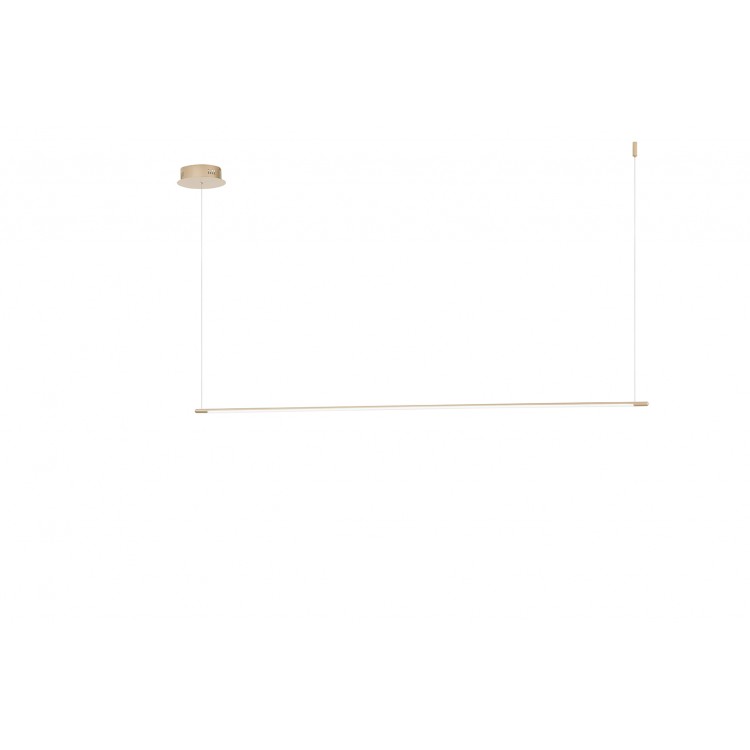 GENIUS Κρεμαστό LED ONDALUCE SO.GENIUS/160-ORO χρυσό μέταλλο 1380lm L160cm GENIUS Κρεμαστό LED ONDALUCE SO.GENIUS/160-ORO χρυσό μέταλλο 1380lm L160cm