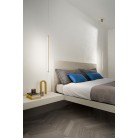 GENIUS Κρεμαστό LED ONDALUCE SO.GENIUS/V-NERO μονόφωτο μαύρο μέταλλο 620lm H70cm