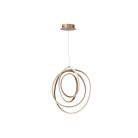 GOLDEN Κρεμαστό LED ONDALUCE SO.GOLDEN/50 χρυσό μέταλλο 2190lm Ø50cm GOLDEN Κρεμαστό LED ONDALUCE SO.GOLDEN/50 χρυσό μέταλλο 2190lm Ø50cm
