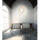 GOLDEN Κρεμαστό LED ONDALUCE SO.GOLDEN/50 χρυσό μέταλλο 2190lm Ø50cm GOLDEN Κρεμαστό LED ONDALUCE SO.GOLDEN/50 χρυσό μέταλλο 2190lm Ø50cm
