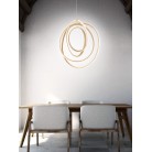GOLDEN Κρεμαστό LED ONDALUCE SO.GOLDEN/50 χρυσό μέταλλο 2190lm Ø50cm GOLDEN Κρεμαστό LED ONDALUCE SO.GOLDEN/50 χρυσό μέταλλο 2190lm Ø50cm