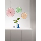 JOKEY Κρεμαστό LED ONDALUCE SO.JOKEY/PC-VERDE χρυσό μέταλλο με πράσινο γυαλί 838lm Ø30cm
