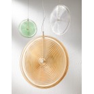 JOKEY Κρεμαστό LED ONDALUCE SO.JOKEY/PC-VERDE χρυσό μέταλλο με πράσινο γυαλί 838lm Ø30cm