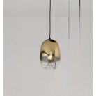 BALU 1 Κρεμαστό Φωτιστικό ONDALUCE ON-SO.BALU/1-ORO μονόφωτο χρυσό φυσητό γυαλί Ø15cm