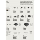  BELLA Φωτιστικό κρεμαστό SO.BELLA/2-FUME ONDALUCE  Ø24 cm διάφανο - φιμέ