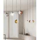 BELLA Φωτιστικό κρεμαστό SO.BELLA/2-TRASP ONDALUCE  Ø24 cm διάφανο