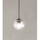 BELLA Φωτιστικό κρεμαστό SO.BELLA/1-TRASP ONDALUCE  Ø15 cm διάφανο