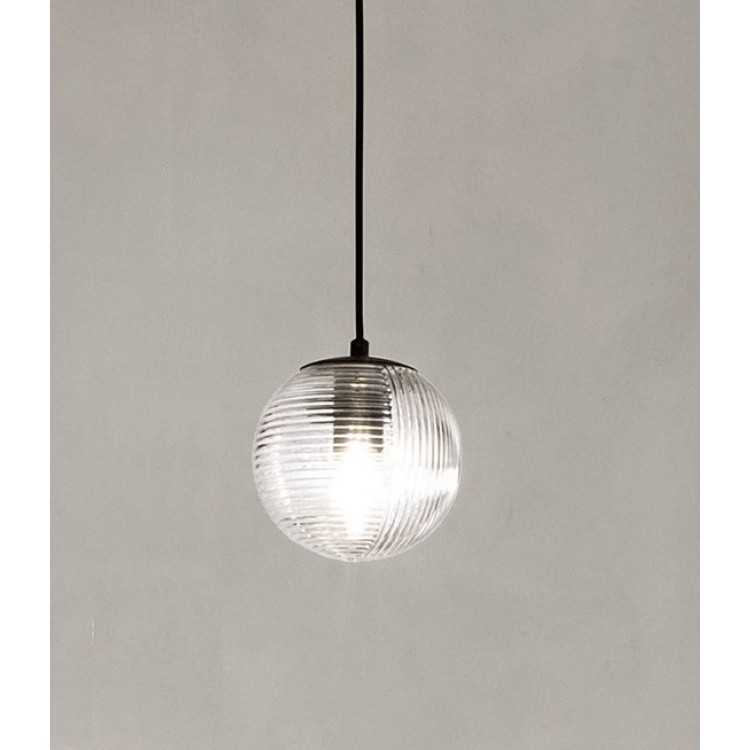 BELLA Φωτιστικό κρεμαστό SO.BELLA/1-TRASP ONDALUCE  Ø15 cm διάφανο