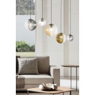  BELLA Φωτιστικό κρεμαστό SO.BELLA/2-FUME ONDALUCE  Ø24 cm διάφανο - φιμέ