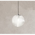 BELLA Φωτιστικό κρεμαστό SO.BELLA/2-TRASP ONDALUCE  Ø24 cm διάφανο