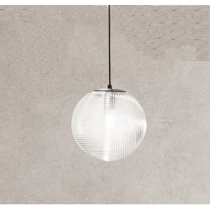 BELLA Φωτιστικό κρεμαστό SO.BELLA/2-TRASP ONDALUCE  Ø24 cm διάφανο