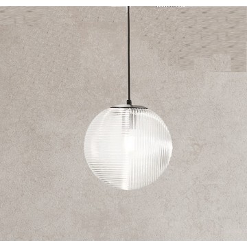 BELLA Φωτιστικό κρεμαστό SO.BELLA/2-TRASP ONDALUCE  Ø24 cm διάφανο