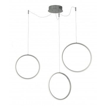 CIRCUS Κρεμαστό Φωτιστικό  LED  Ondaluce SO.CIRCUS/SILVER  CCT SYSTEM 3000K-4000K
