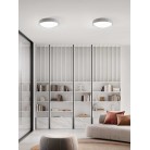 CONCRETE Φωτιστικό οροφής PL.CONCRETE/CEMENT ONDALUCE τσιμεντένιο - γκρι  Ø41 cm