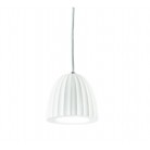 CONCRETE Φωτιστικό κρεμαστό SO.CONCRETE/BIANCO ONDALUCE τσιμεντένιο - λευκό Ø10,5cm