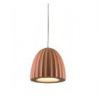  CONCRETE Φωτιστικό κρεμαστό SO.CONCRETE/RUGGIN ONDALUCE τσιμεντένιο - χρώμα σκουριάς Ø10,5cm