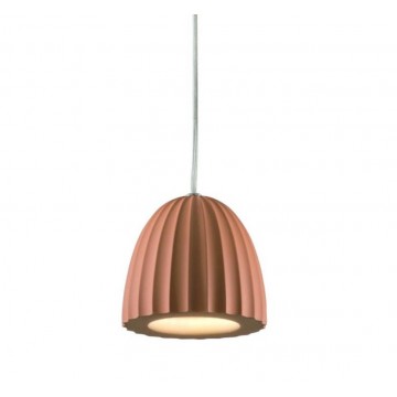  CONCRETE Φωτιστικό κρεμαστό SO.CONCRETE/RUGGIN ONDALUCE τσιμεντένιο - χρώμα σκουριάς Ø10,5cm