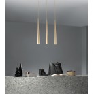 NOA Κρεμαστό φωτιστικό SO.NOA/50-ORO ONDALUCE - σωλήνας Ø 5,5 cm L50cm χρυσό