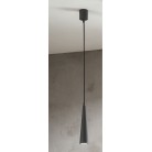 NOA Κρεμαστό φωτιστικό SO.NOA/25-NERO ONDALUCE - σωλήνας Ø 5,5 cm L25cm μαύρο