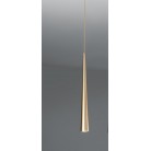 NOA Κρεμαστό φωτιστικό SO.NOA/50-ORO ONDALUCE - σωλήνας Ø 5,5 cm L50cm χρυσό
