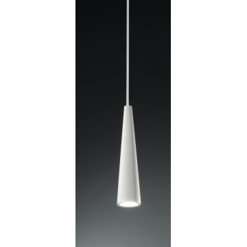 NOA Κρεμαστό φωτιστικό SO.NOA/25-B.CO ONDALUCE - σωλήνας Ø 5,5 cm L25cm άσπρο