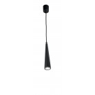 NOA Κρεμαστό φωτιστικό SO.NOA/25-NERO ONDALUCE - σωλήνας Ø 5,5 cm L25cm μαύρο